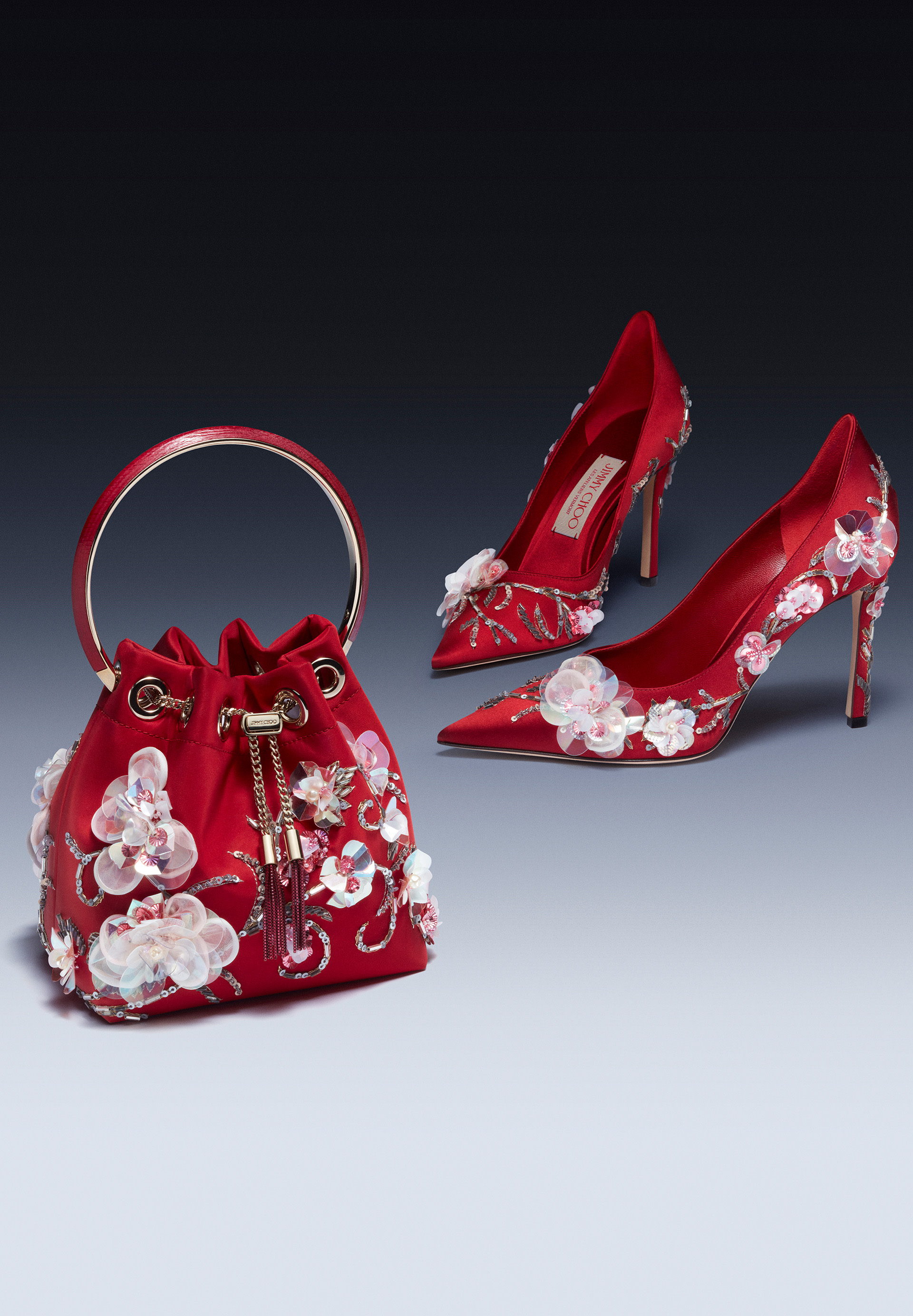 Jimmy choo top flower shoes