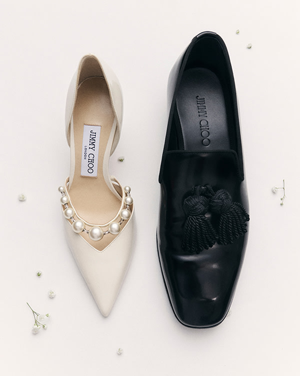 Cinch Mini | Black Satin Crystal Mini Bag | JIMMY CHOO