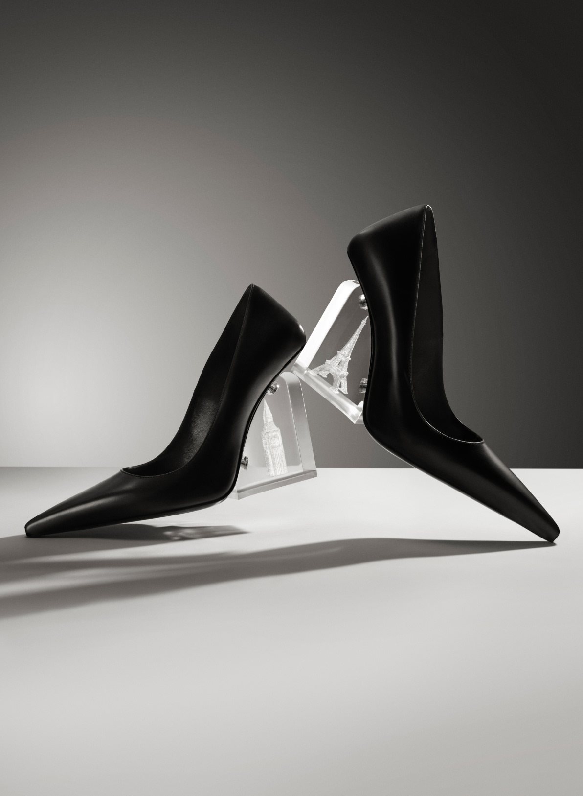Black and silver pumps deals