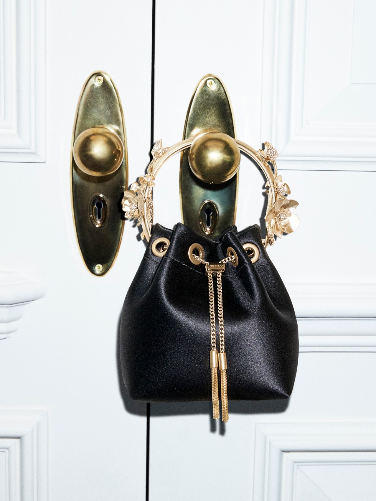  Jimmy Choo boisenberry velvet pumps with floral embellishment