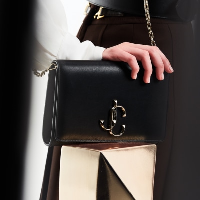 Mini Black Bag with detachable shoulder strap – steven harkin leather bags