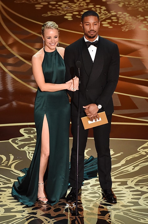 Michael B Jordan wearing Penn Spotted Choo World JIMMY CHOO