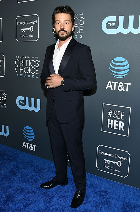 Diego Luna wearing STEFAN Spotted Choo World JIMMY CHOO