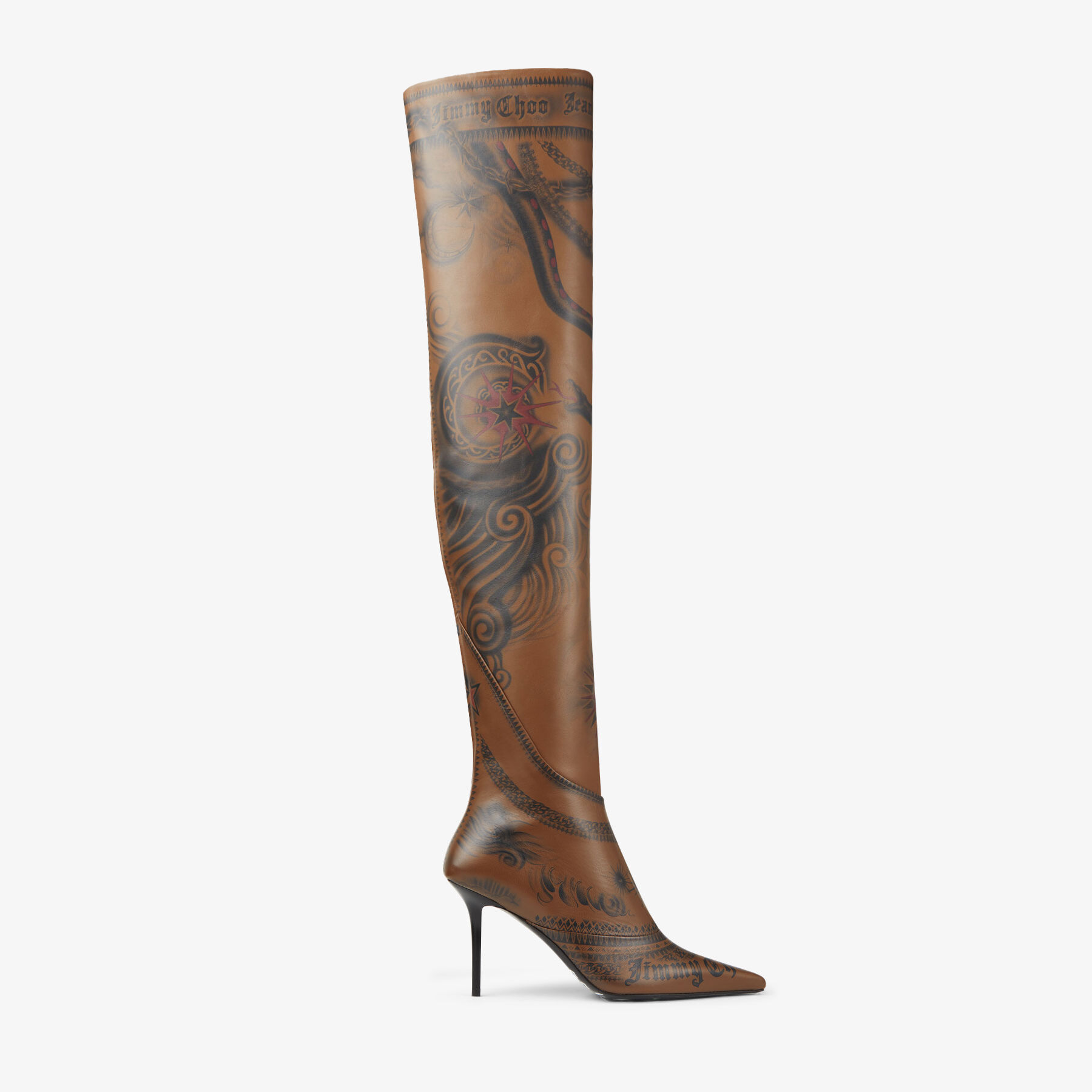 over-the-knee leather boots