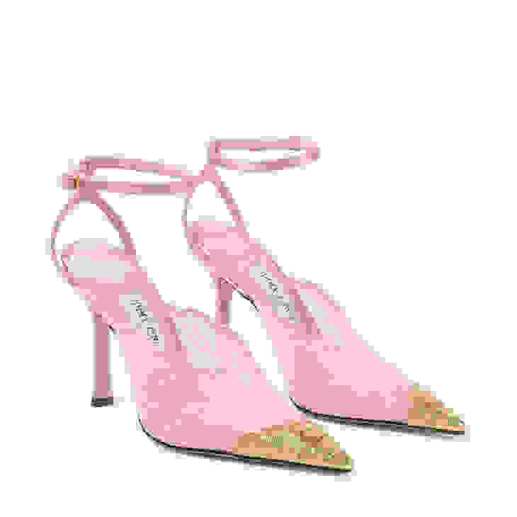 未使用 JIMMY CHOO クロコ型押し ポインテッドトゥ パンプス ピンク パンプス | ハイヒール | ジミー チュウ