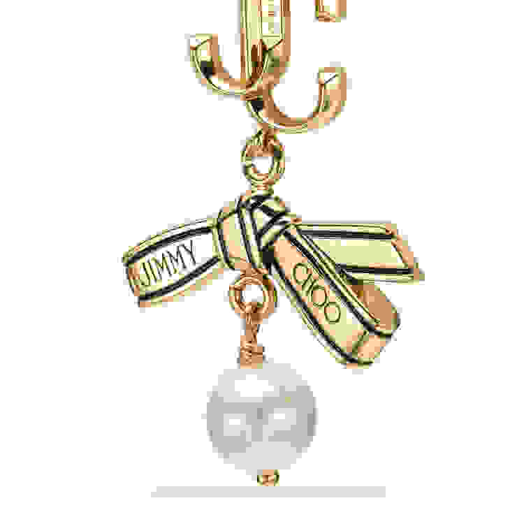 Jimmy Choo リボン パール イヤリング