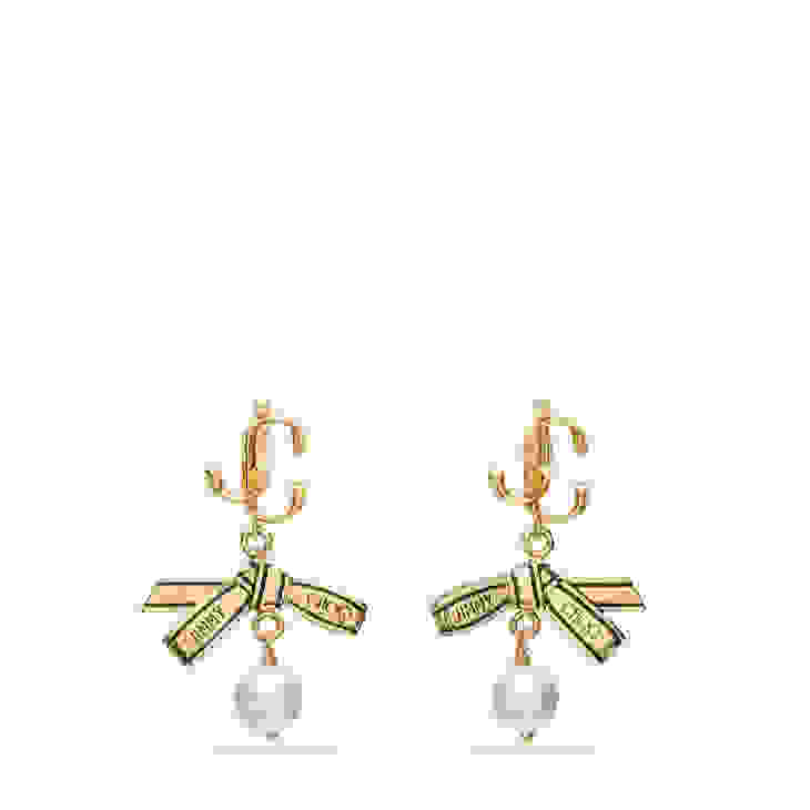 Jimmy Choo リボン パール イヤリング