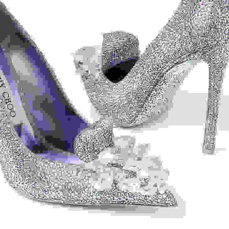Jimmy Choo Crystal Slipper 110