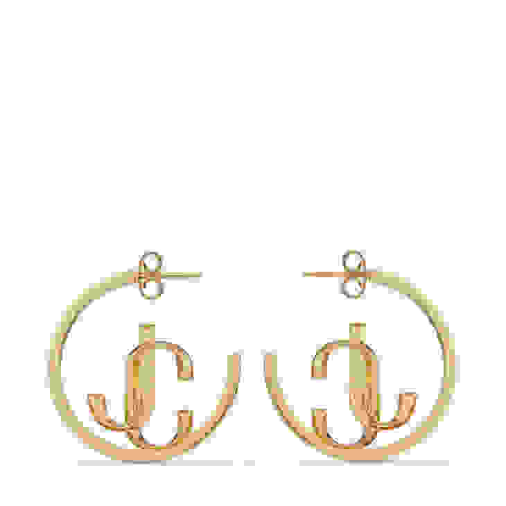 Jimmy Choo JC Monogram Hoops