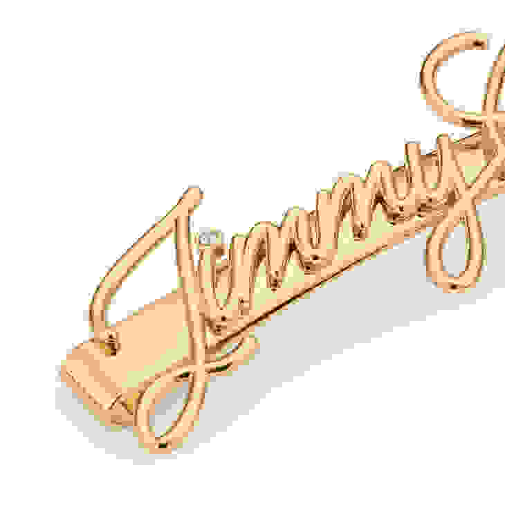 Jimmy Choo Logo Script Hairpin
