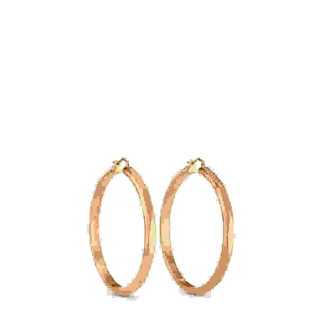 Jimmy Choo Diamond Chain Hoops M