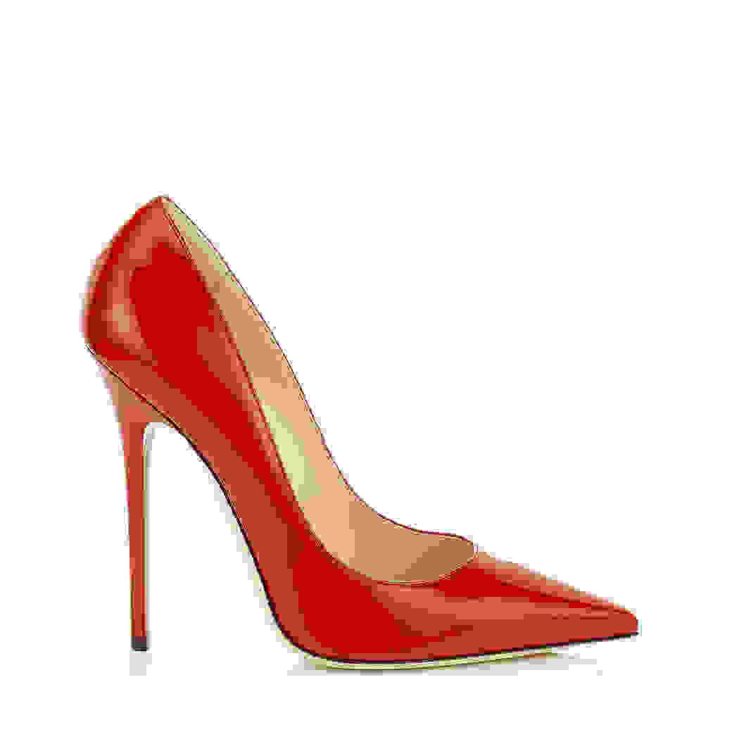 Red Patent Pointy Toe Pumps | Anouk | JIMMY CHOO