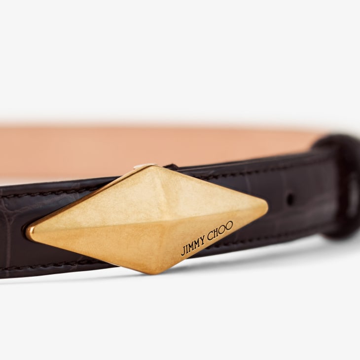 Jimmy Choo Diamond Clasp Belt