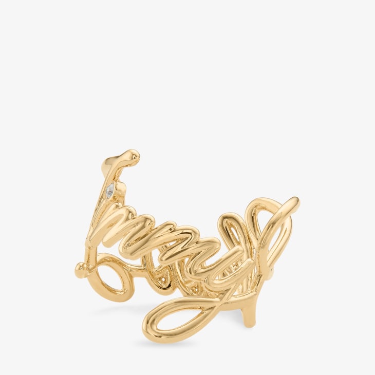 Jimmy Choo Logo Script Ring