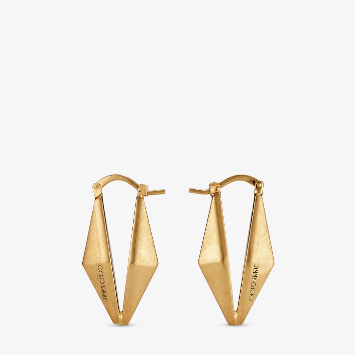 【Jimmy Choo】ロングダイヤモンドピアス DIAMOND CHAIN EARRING｜パヴェクリスタル付きシルバー仕上げ