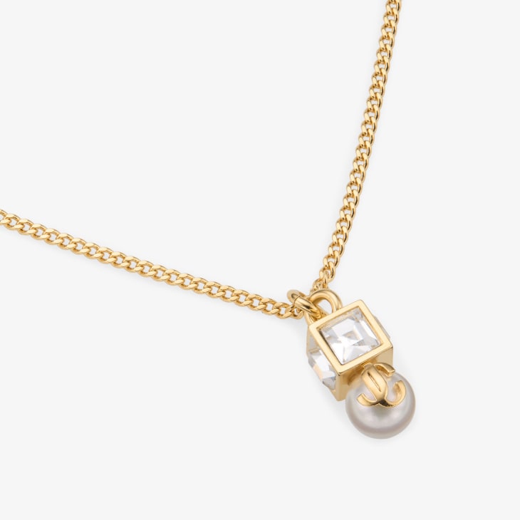 Jimmy Choo JC パール キューブ ペンダント