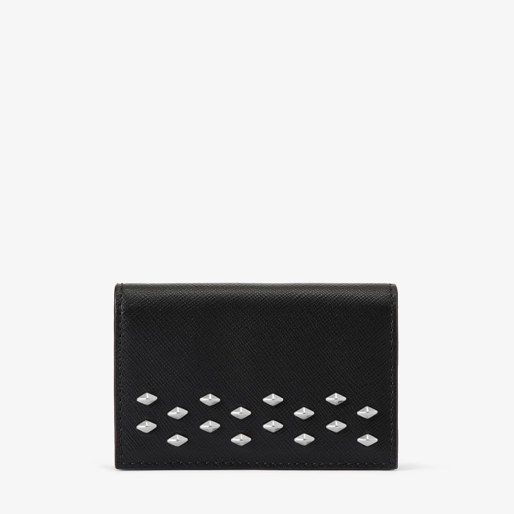 ★Jimmychoo[ジミーチュウ] テクスチャードレザ ウォレット★ COMPACTZIPWALLETEMG_010003_INN