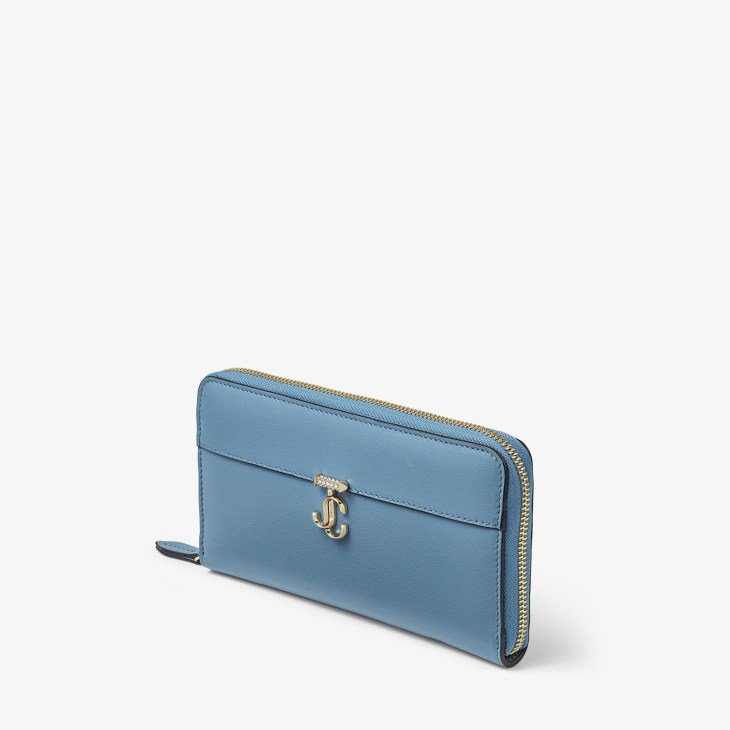 2021年製 Jimmy Choo AARNA CARDSLOT ロゴ レザー パスケース カード 