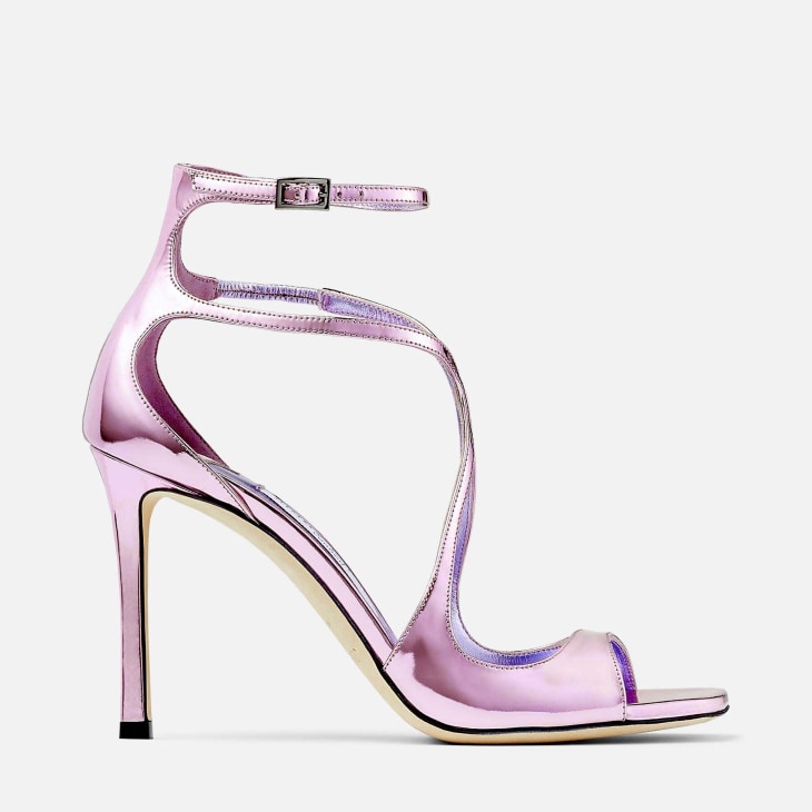 Damen Schuhe Absätze Schuhe mit flachen und mittelhohen Absätzen Jimmy Choo Leder Diosa 50 in Pink 