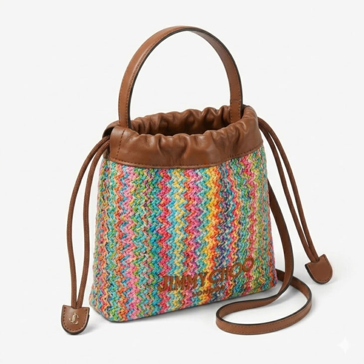 Jimmy Choo Drawstring Pouch Top Handle