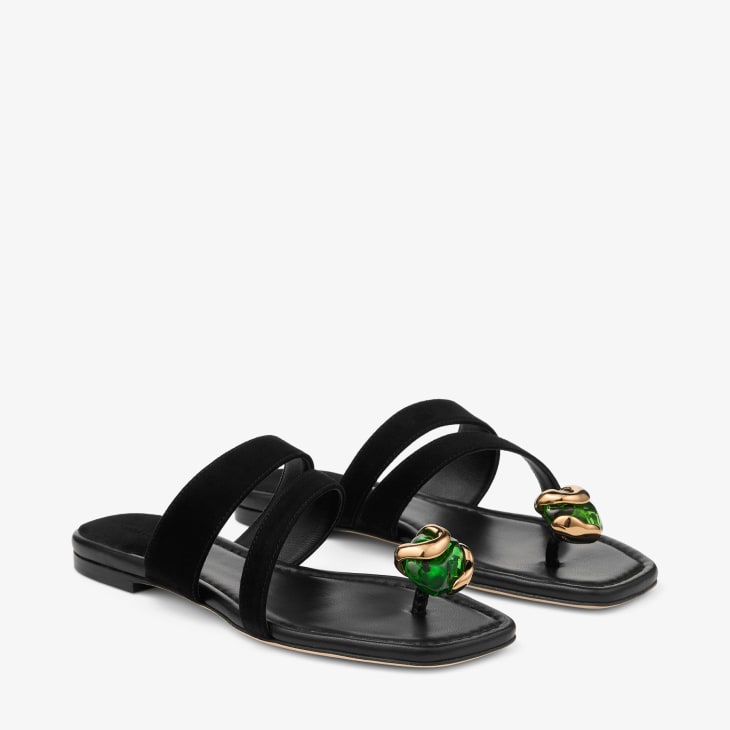 Jimmy Choo Emeri Stone Flat