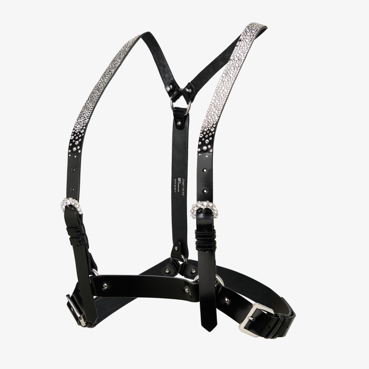 Jimmy Choo Jimmy Choo noir kei ninomiya Crystals Harness