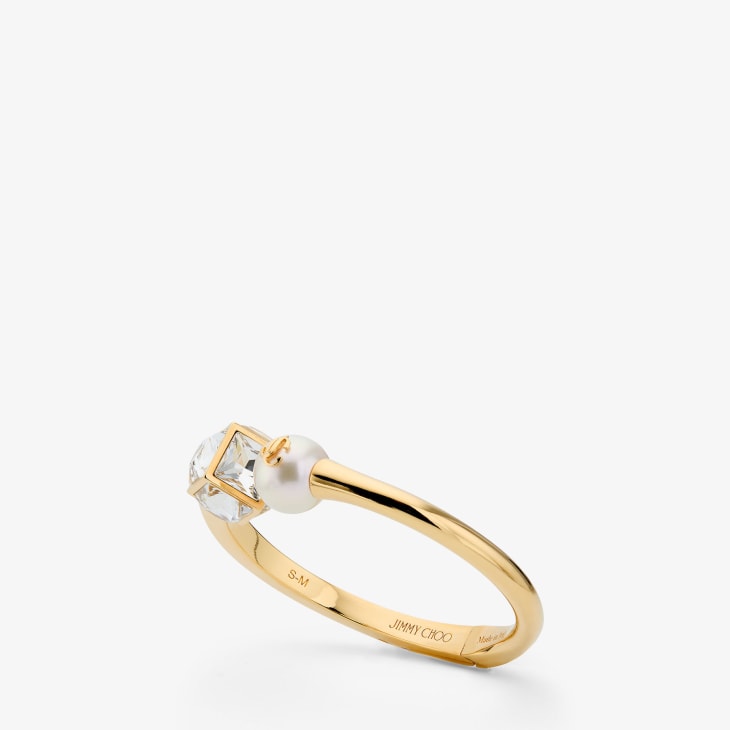 Jimmy Choo JC Pearl Cube Cuff Large