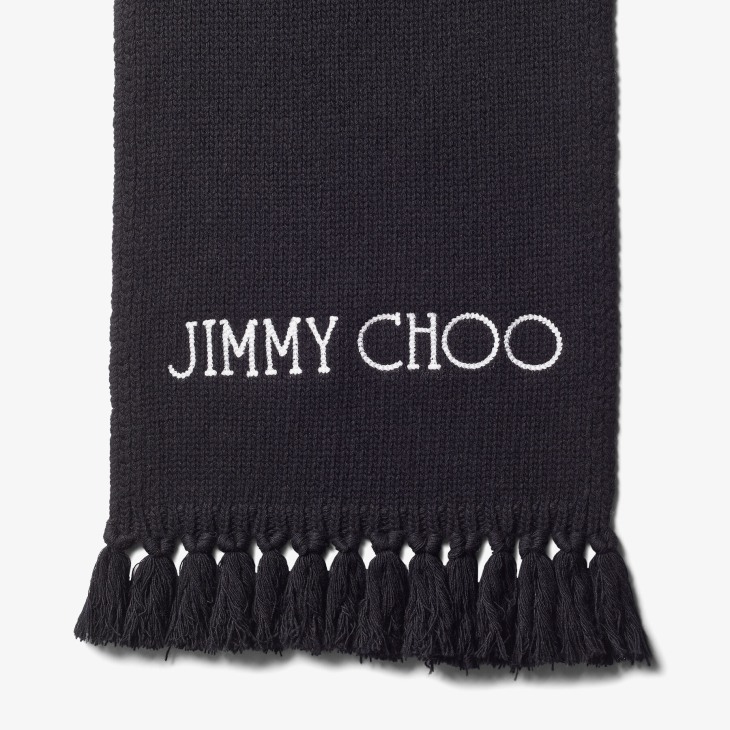 Jimmy Choo \u00c9charpe en tricot bleu style d\u00e9contract\u00e9 Accessoires Écharpes Écharpes en tricot 
