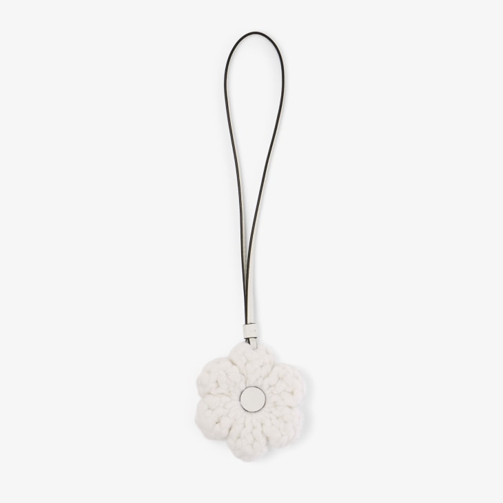 Jimmy Choo Knitted Flower Charm