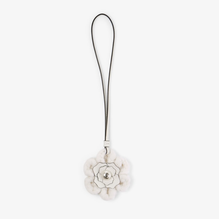 Jimmy Choo Knitted Flower Charm