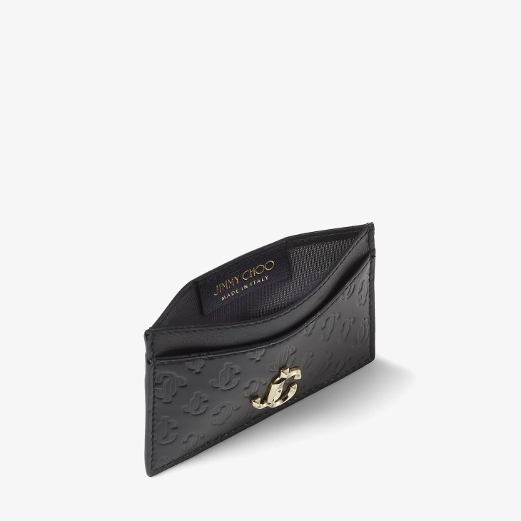 Jimmy Choo Leder Leder brieftaschen in Schwarz Damen Accessoires Portemonnaies und Kartenetuis 