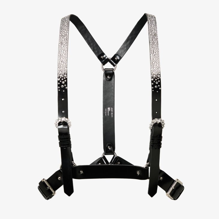 Jimmy Choo Jimmy Choo noir kei ninomiya Crystals Harness