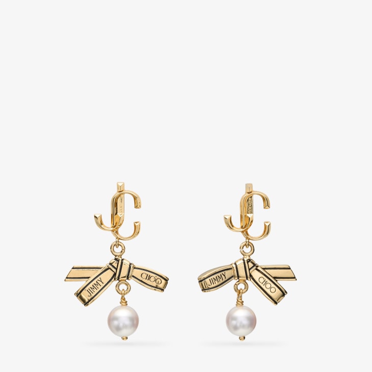 Jimmy Choo Ribbon Pearl Earring