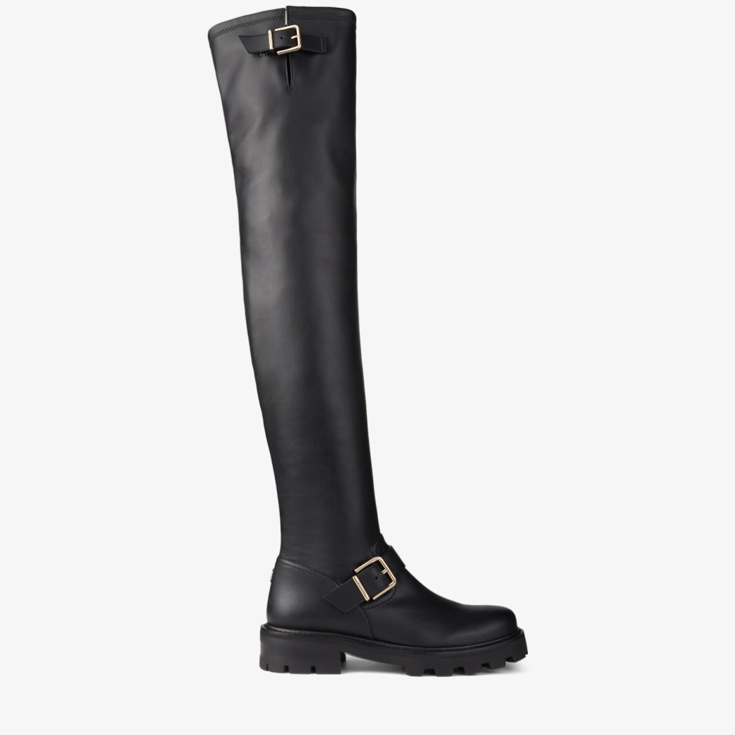 Jimmy Choo Biker II Over The Knee Flat