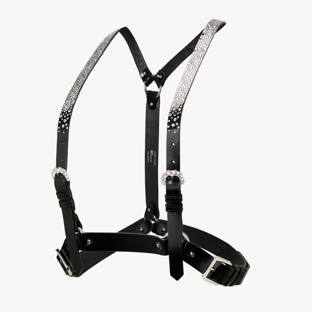 Jimmy Choo Jimmy Choo noir kei ninomiya Crystals Harness