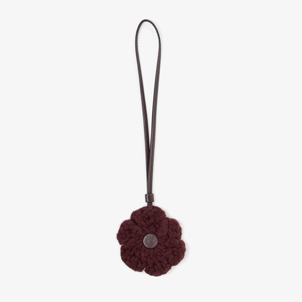 Jimmy Choo Knitted Flower Charm