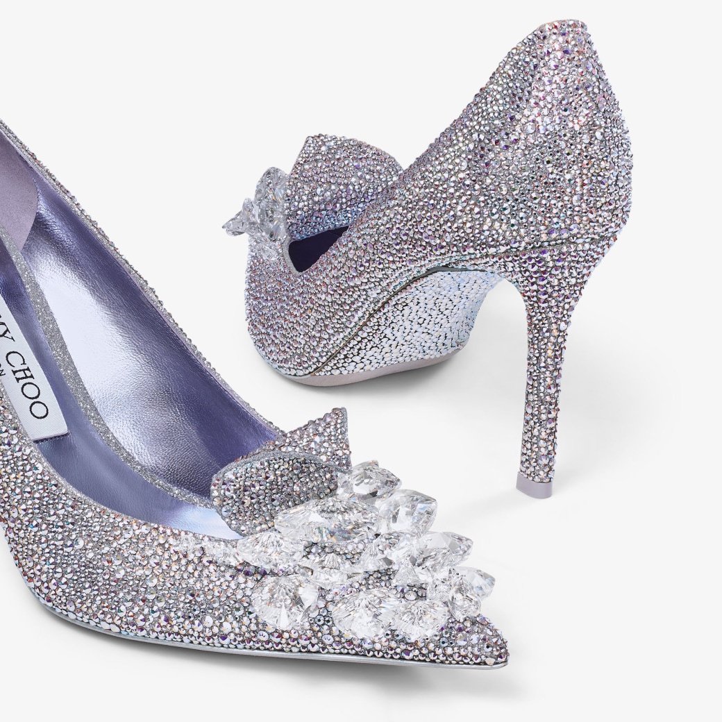 Jimmy Choo クリスタル スリッパ 85