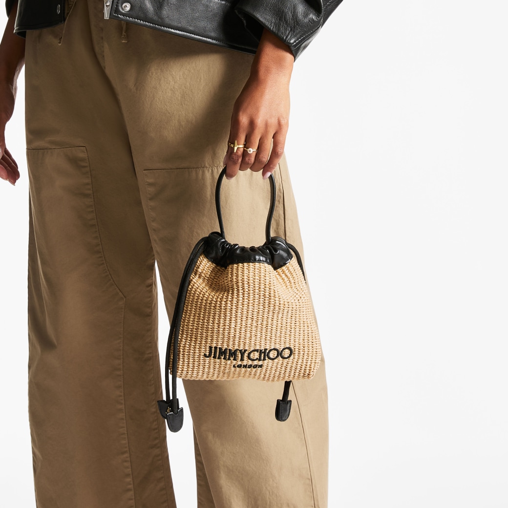 Jimmy Choo ドローストリング ポーチ トップハンドル