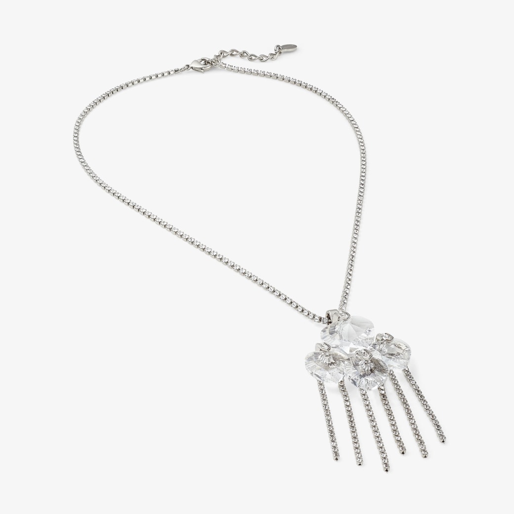Jimmy Choo ハート ドロップ ネックレス