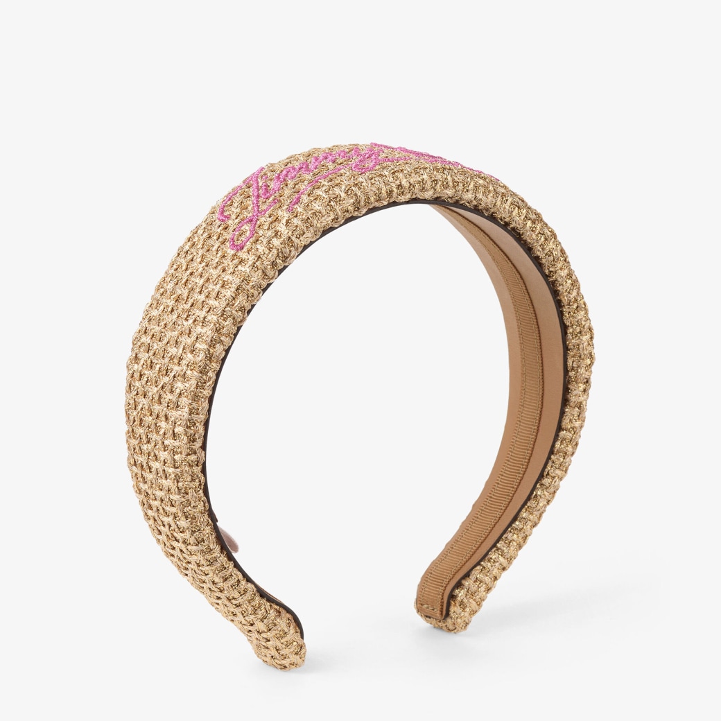 Jimmy Choo ロゴ スクリプト ヘアバンド