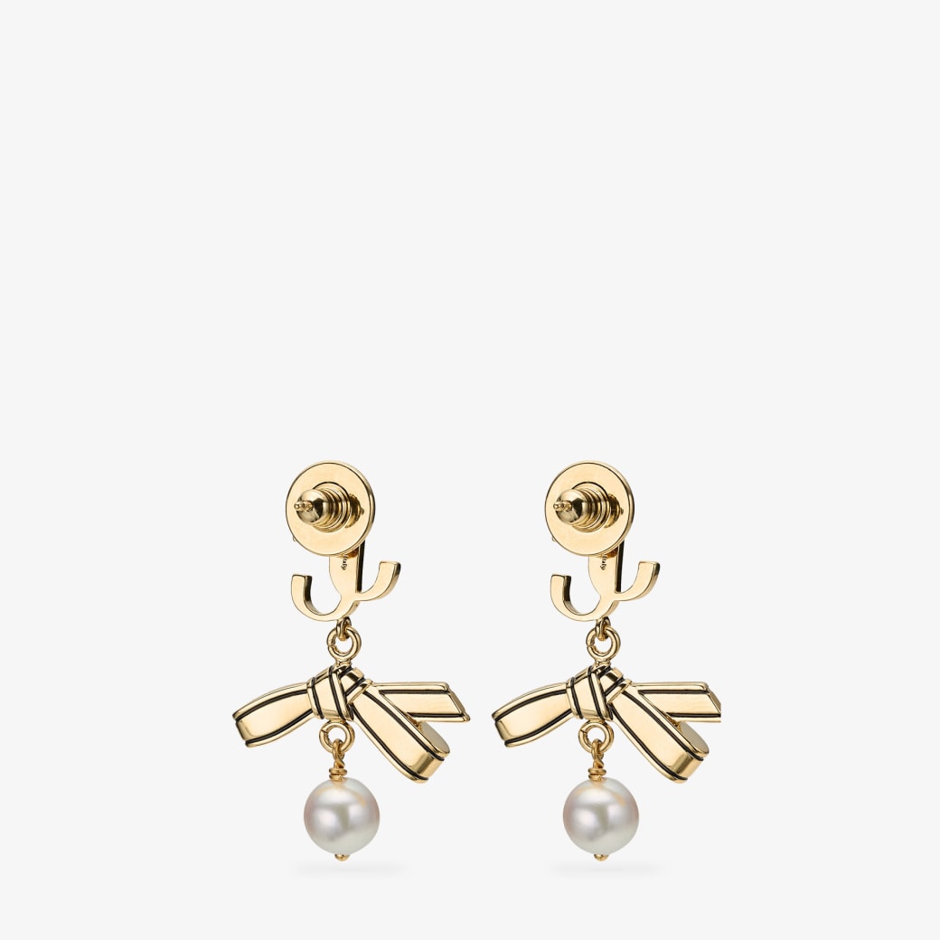 Jimmy Choo リボン パール イヤリング
