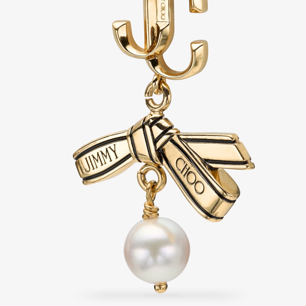 Jimmy Choo リボン パール イヤリング