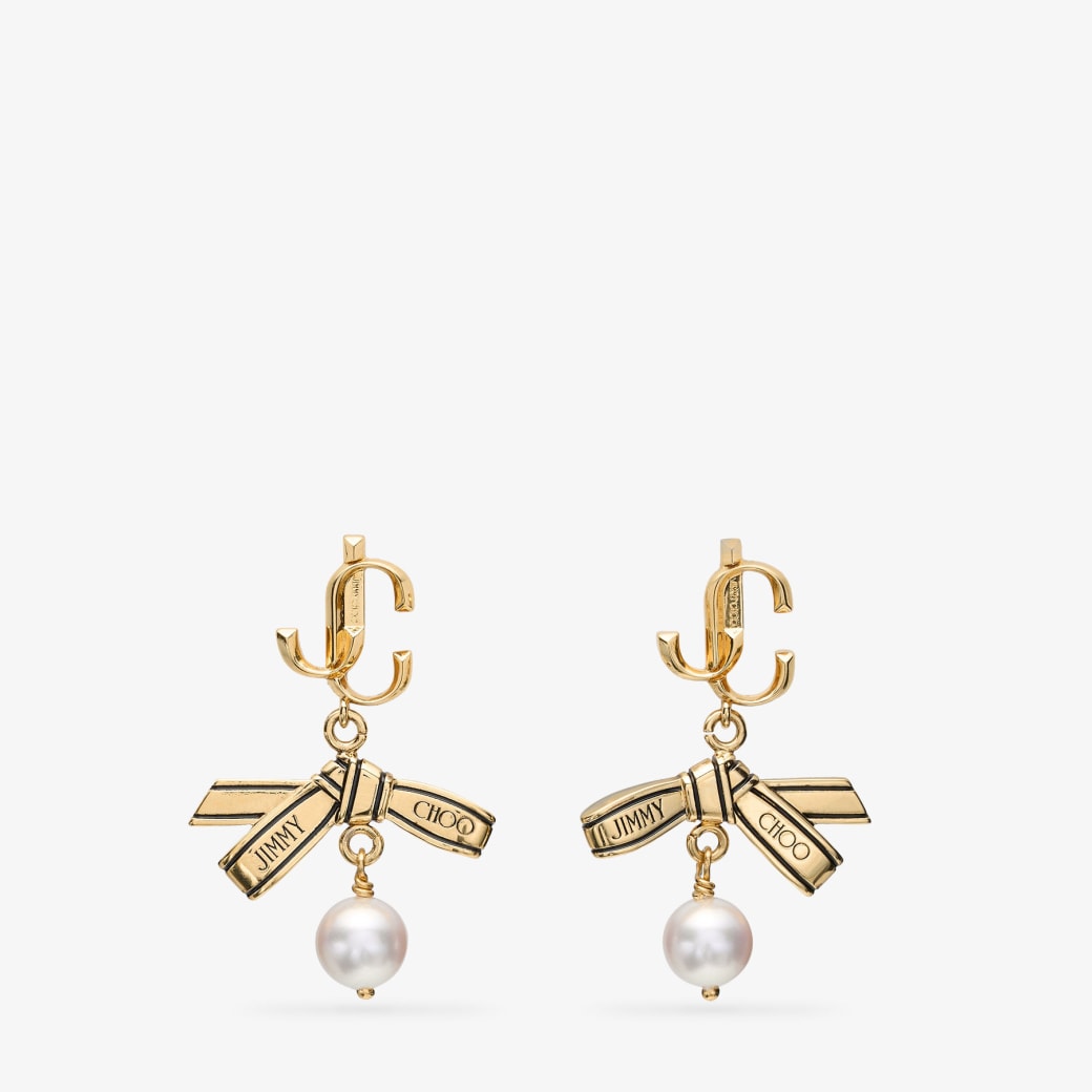 Jimmy Choo リボン パール イヤリング
