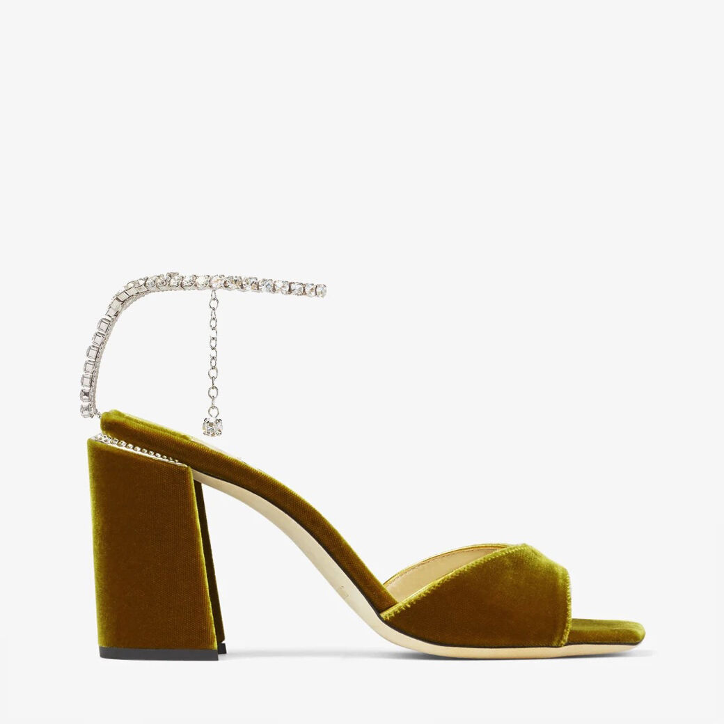 Jimmy Choo Saeda Sandal Block Heel 85