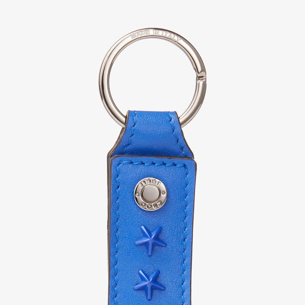 WARWICK/S スタースタッズ付き ウルトラ バイオレット スムースカーフレザー・キーチャーム 2022年冬・コレクション