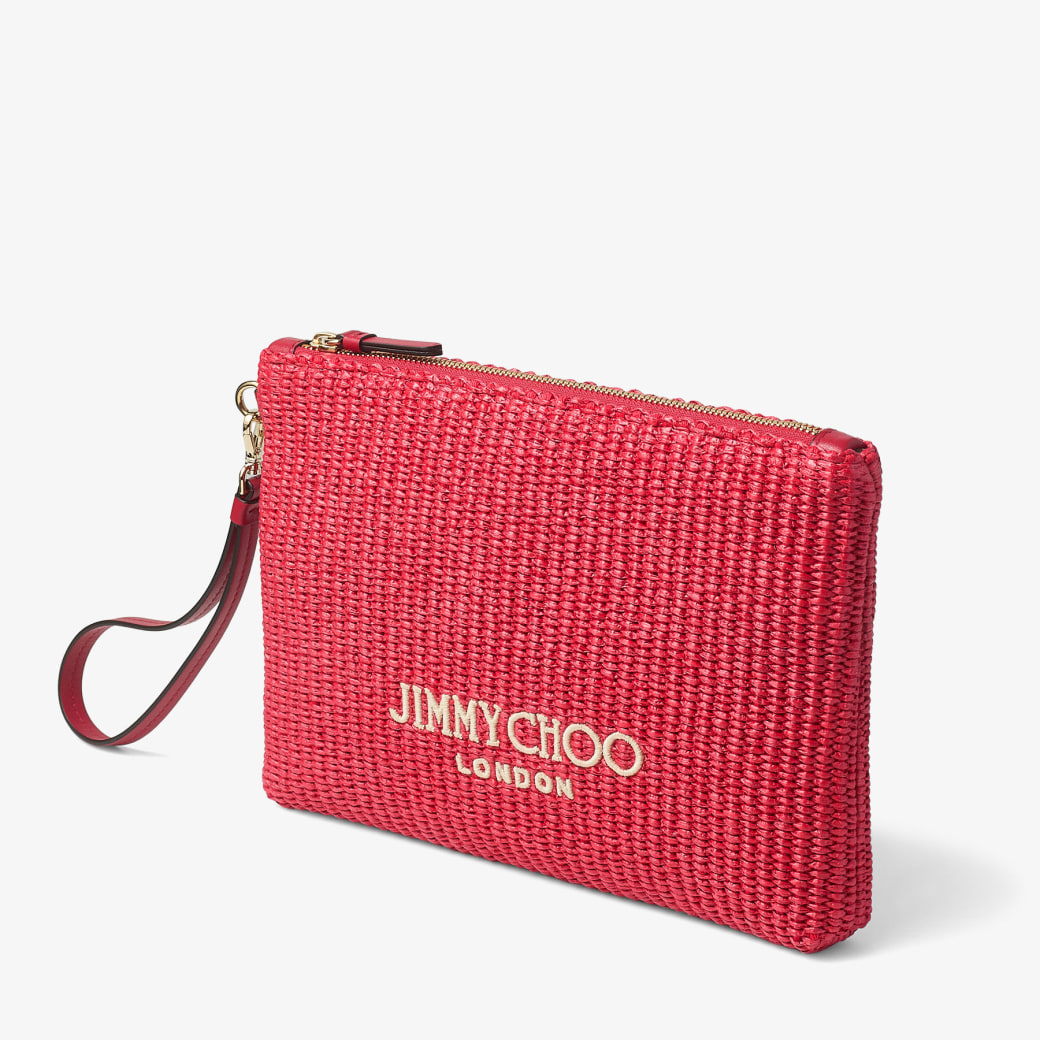 Jimmy Choo ジップ フラット ポーチ