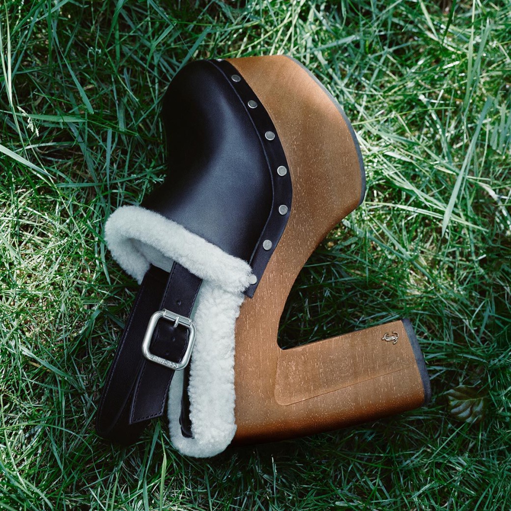 Alida Platform 135 | Slingback in pelle di vitello lucida