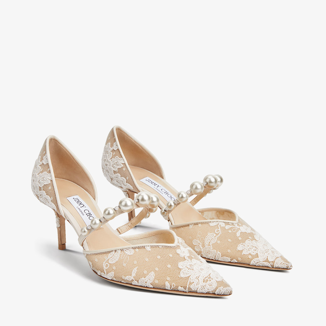 パンプス Jimmy Choo Decollete Aurelie 65 In Vernice JIMMY CHOO DECOLLETE' AURELIE 65 IN VERNICE CON PERLE