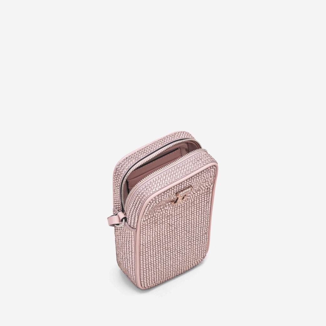 AVENUE PHONECASE NS | Rose Shimmer Suede Phonecase with