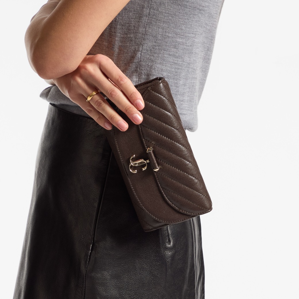 Jimmy Choo Curve Wallet With Chain